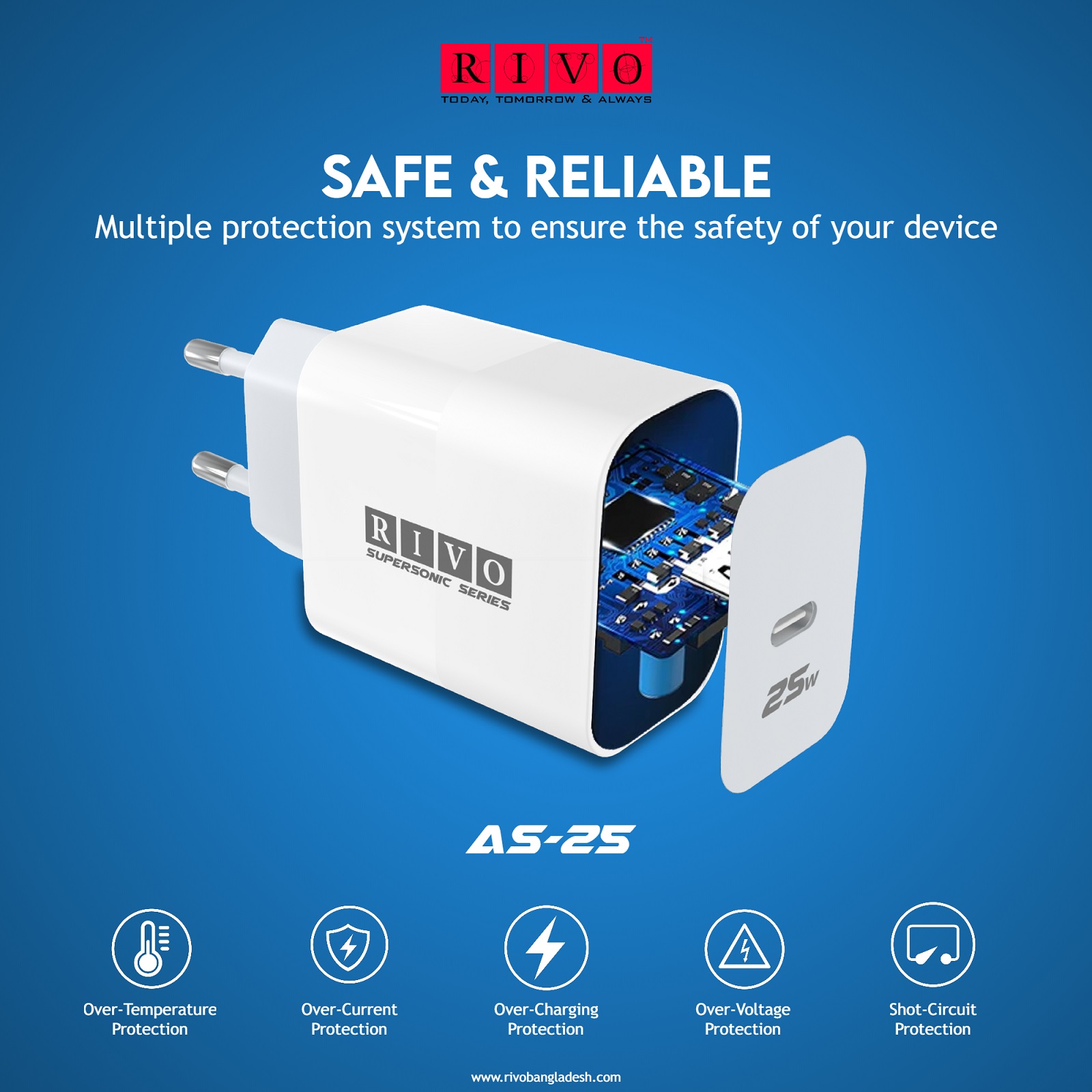 Rivo AS-25 25W PD Adapter