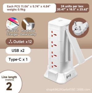 EZKABO Universal Smart Tower Power Strips