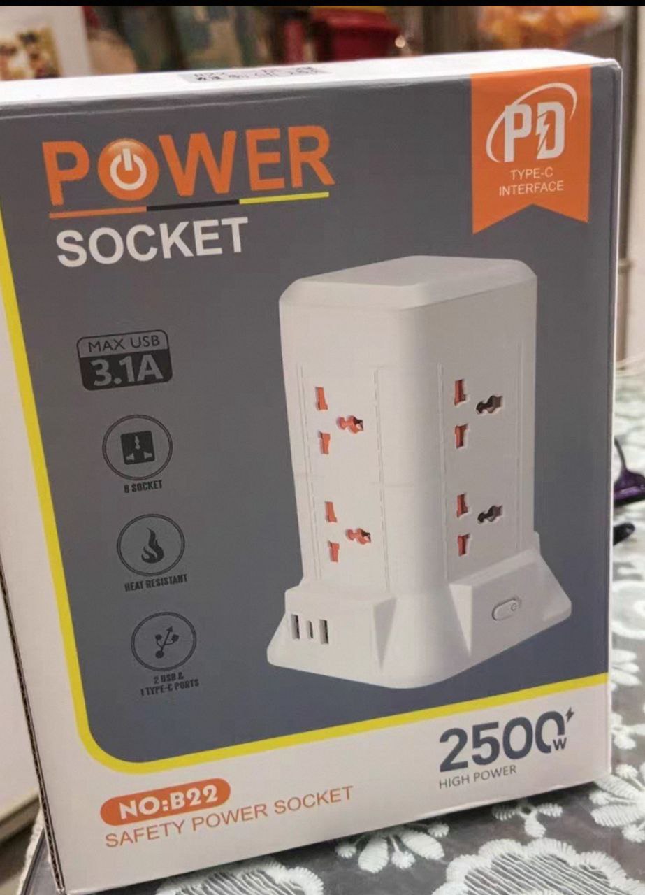 EZKABO Universal Smart Tower Power Strips - Image 2